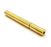 Solid Brass One Hitter Pipe - 3 Inch / 0.8 Oz, Smoking Bat, Metal Cigarette Smoking Pipe Premium High-Quality +4 Brass Screens