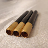 3 Pack Ebony and Brass One Hitter Pipes