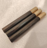 3 Pack Ebony and Brass One Hitter Pipes