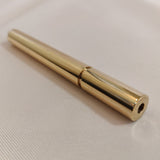 Grinder Tip Brass One Hitter - Spiked Brass Smoking Pipe, Portable Pipe for Dugout Boxes - 3" x / 1/8" One Hitter Bat + 4 Brass Pipe Filters