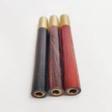 3 Pack Brass and Exotic Wood One Hitter Bats