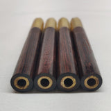 4 Pack Brass and Rosewood One Hitters