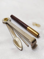 Brass and Rosewood One Hitter + Cleaning Tool