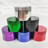 Green 2 Inch Herb Grinder with Catcher, Metal Grinder for Herbs, 4 Pieces, Metal Tobacco and Kitchen Spice Grinder + Screened Bottom Chamber