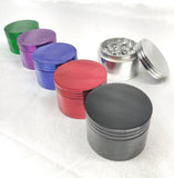 Green Metal Grinder w/ Dust Catcher, Includes a Rainbow and Brass One Hitter Bat, 4 Screens