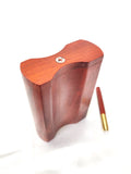 Redwood Dugout Stash Box w/ 2 Brass & Wood One Hitter Bats